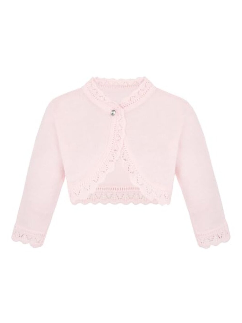 Lilax Girls Knit Long Sleeve Button Cardigan Shrug Acrylic